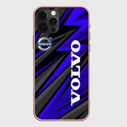 Чехол iPhone 12 Pro Max Volvo - Синий спортивный