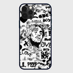 Чехол iPhone 12 Pro Max Lil peep автограф