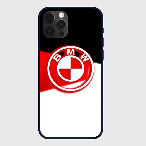 Чехол iPhone 12 Pro Max BMW geometry sport / 3D-Черный – фото 1