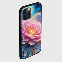 Чехол для iPhone 12 Pro Max Цветок в космосе, цвет: 3D-черный — фото 2