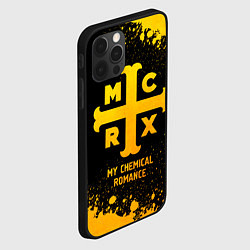 Чехол для iPhone 12 Pro Max My Chemical Romance - gold gradient, цвет: 3D-черный — фото 2