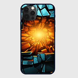 Чехол iPhone 12 Pro Max Геометрическая огненная яма иллюзия