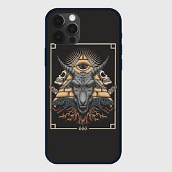 Чехол для iPhone 12 Pro Max Бафомет 666, цвет: 3D-черный
