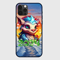 Чехол iPhone 12 Pro Max Новогодний дракон 2024