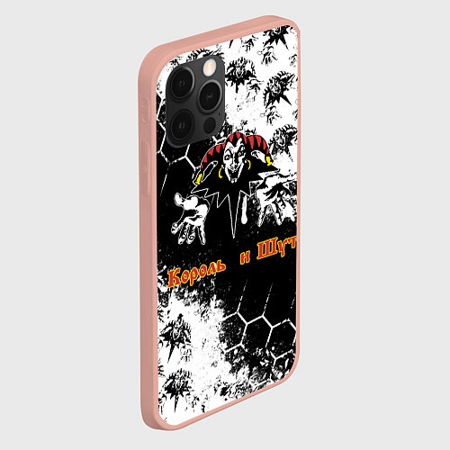 Чехол iPhone 12 Pro Max Русский рок - Король и шут / 3D-Светло-розовый – фото 2