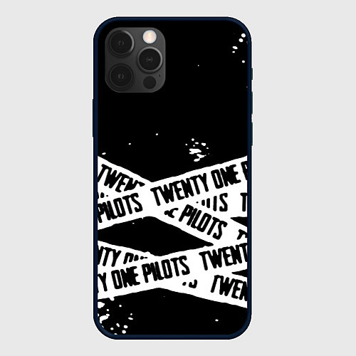 Чехол iPhone 12 Pro Max Twenty one pilots краски / 3D-Черный – фото 1