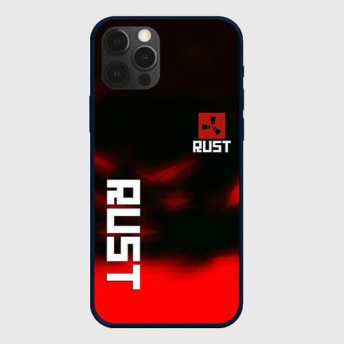 Чехол iPhone 12 Pro Max Rust the game colors / 3D-Черный – фото 1