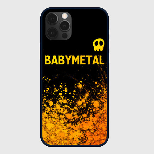 Чехол iPhone 12 Pro Max Babymetal - gold gradient посередине / 3D-Черный – фото 1