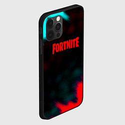 Чехол для iPhone 12 Pro Max Fortnite неон эпик, цвет: 3D-черный — фото 2