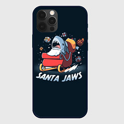 Чехол для iPhone 12 Pro Max Santa Jaws, цвет: 3D-черный