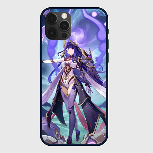 Чехол iPhone 12 Pro Max Genshin Impact Ei / 3D-Черный – фото 1