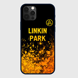 Чехол iPhone 12 Pro Max Linkin Park - gold gradient посередине
