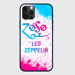 Чехол iPhone 12 Pro Max Led Zeppelin neon gradient style