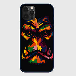 Чехол iPhone 12 Pro Max Морда гориллы поп-арт