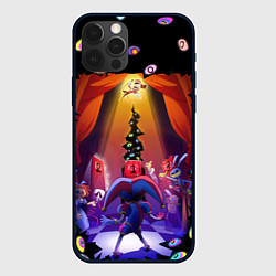 Чехол для iPhone 12 Pro Max Pomni looking for exit the Amazing Digital Circus, цвет: 3D-черный