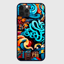 Чехол для iPhone 12 Pro Max Abstract graffiti - ai art, цвет: 3D-черный