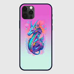 Чехол для iPhone 12 Pro Max Funny dragon - ai art, цвет: 3D-черный