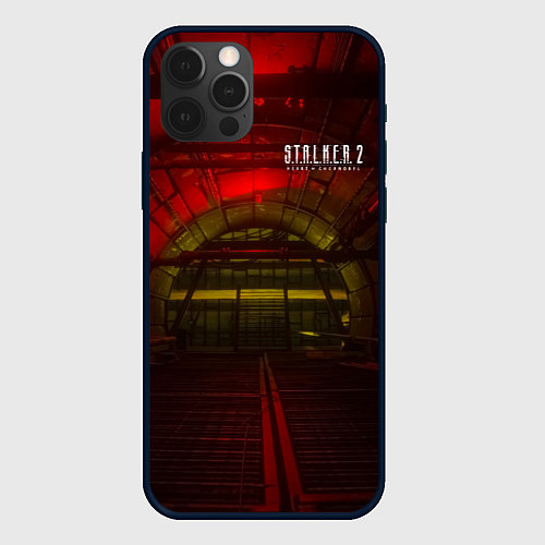 Чехол iPhone 12 Pro Max STALKER 2 подземная лаборатория / 3D-Черный – фото 1