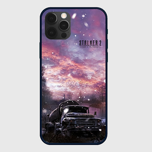 Чехол iPhone 12 Pro Max STALKER 2 зима в зоне / 3D-Черный – фото 1