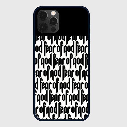 Чехол iPhone 12 Pro Max Fear of God / 3D-Черный – фото 1