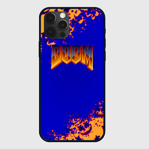 Чехол iPhone 12 Pro Max Doom x marshmallow / 3D-Черный – фото 1