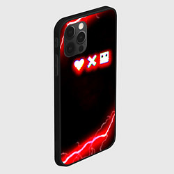 Чехол для iPhone 12 Pro Max Love death robots storm, цвет: 3D-черный — фото 2