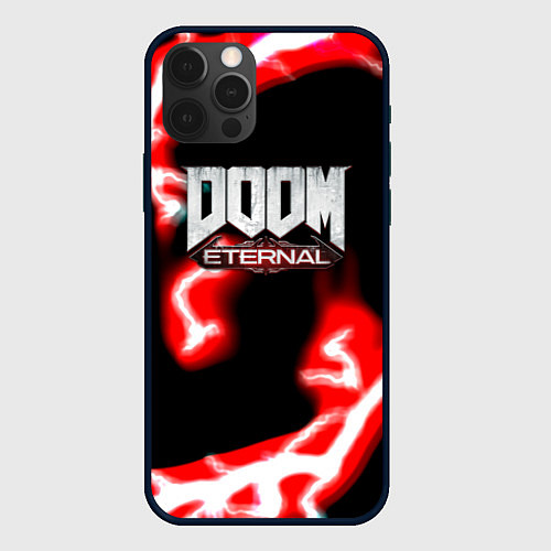 Чехол iPhone 12 Pro Max Doom eternal storm / 3D-Черный – фото 1