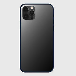 Чехол для iPhone 12 Pro Max Черно-белый диагональный градиент, цвет: 3D-черный