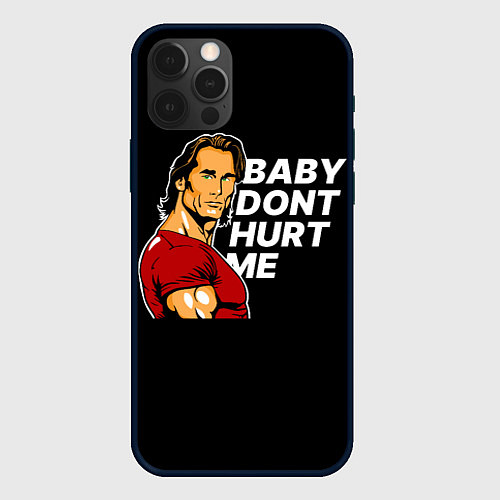 Чехол iPhone 12 Pro Max Baby dont hurt me - Mike OHearn / 3D-Черный – фото 1