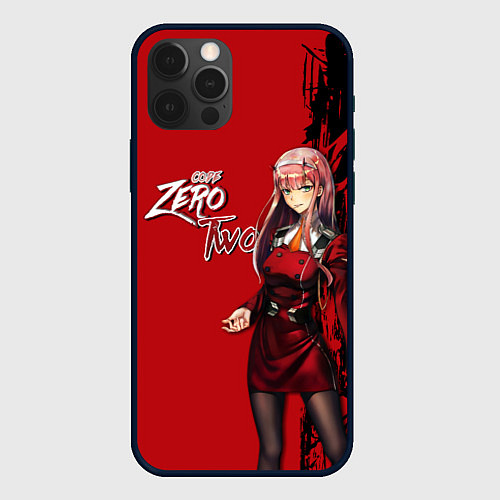 Чехол iPhone 12 Pro Max Darling in the Franxx 002 / 3D-Черный – фото 1