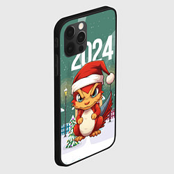 Чехол для iPhone 12 Pro Max Хмурый дракон 2024, цвет: 3D-черный — фото 2