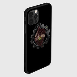 Чехол для iPhone 12 Pro Max Сердце механикус стимпанк, цвет: 3D-черный — фото 2