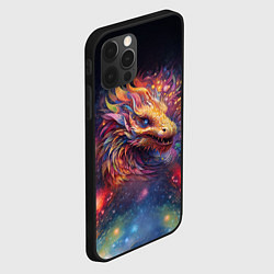 Чехол для iPhone 12 Pro Max Космический дракон - символ года, цвет: 3D-черный — фото 2