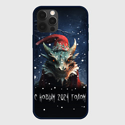 Чехол iPhone 12 Pro Max Лесной дракон - Новый год