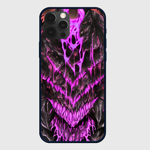 Чехол iPhone 12 Pro Max Pink slime / 3D-Черный – фото 1