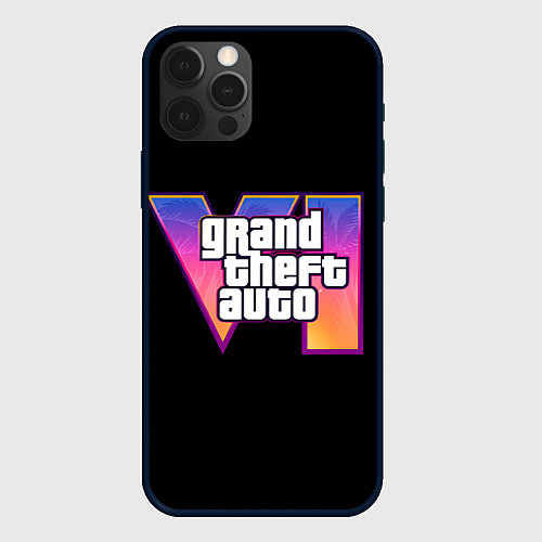 Чехол iPhone 12 Pro Max Grand Theft Auto 6 / 3D-Черный – фото 1