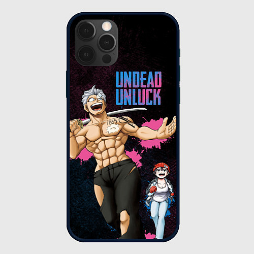 Чехол iPhone 12 Pro Max Undead Unluck - Fuuko and Andy / 3D-Черный – фото 1