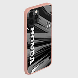 Чехол для iPhone 12 Pro Max Honda - монохромный спортивный, цвет: 3D-светло-розовый — фото 2