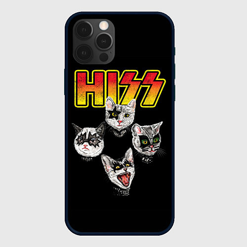 Чехол iPhone 12 Pro Max HISS / 3D-Черный – фото 1