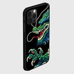 Чехол для iPhone 12 Pro Max Japanese irezumi - dragon, цвет: 3D-черный — фото 2