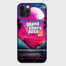 Чехол для iPhone 12 Pro Max GTA 80s style, цвет: 3D-черный