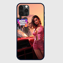 Чехол для iPhone 12 Pro Max GTA 6 girl vice city, цвет: 3D-черный