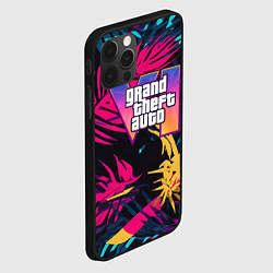 Чехол для iPhone 12 Pro Max GTA 6 logo abstract, цвет: 3D-черный — фото 2