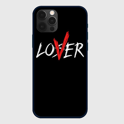 Чехол iPhone 12 Pro Max Lover loser / 3D-Черный – фото 1