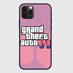 Чехол для iPhone 12 Pro Max GTA 6 pink, цвет: 3D-черный
