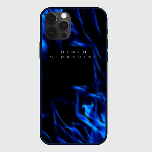 Чехол iPhone 12 Pro Max Death Stranding souls flame kojima / 3D-Черный – фото 1