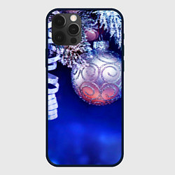 Чехол iPhone 12 Pro Max Новогодняя елка с шарами