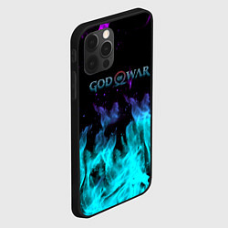 Чехол для iPhone 12 Pro Max God of war неоновый шторм, цвет: 3D-черный — фото 2