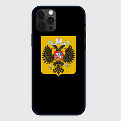 Чехол для iPhone 12 Pro Max Патриотическая символика герб России, цвет: 3D-черный