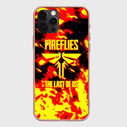 Чехол iPhone 12 Pro Max The last of us огненное лого цикады